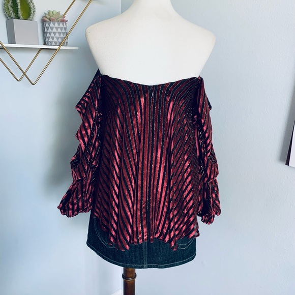 Caroline Constas • Gabrielle Velvet Bustier • Meghan King • SZ S • Retail $445 - Picture 12 of 14